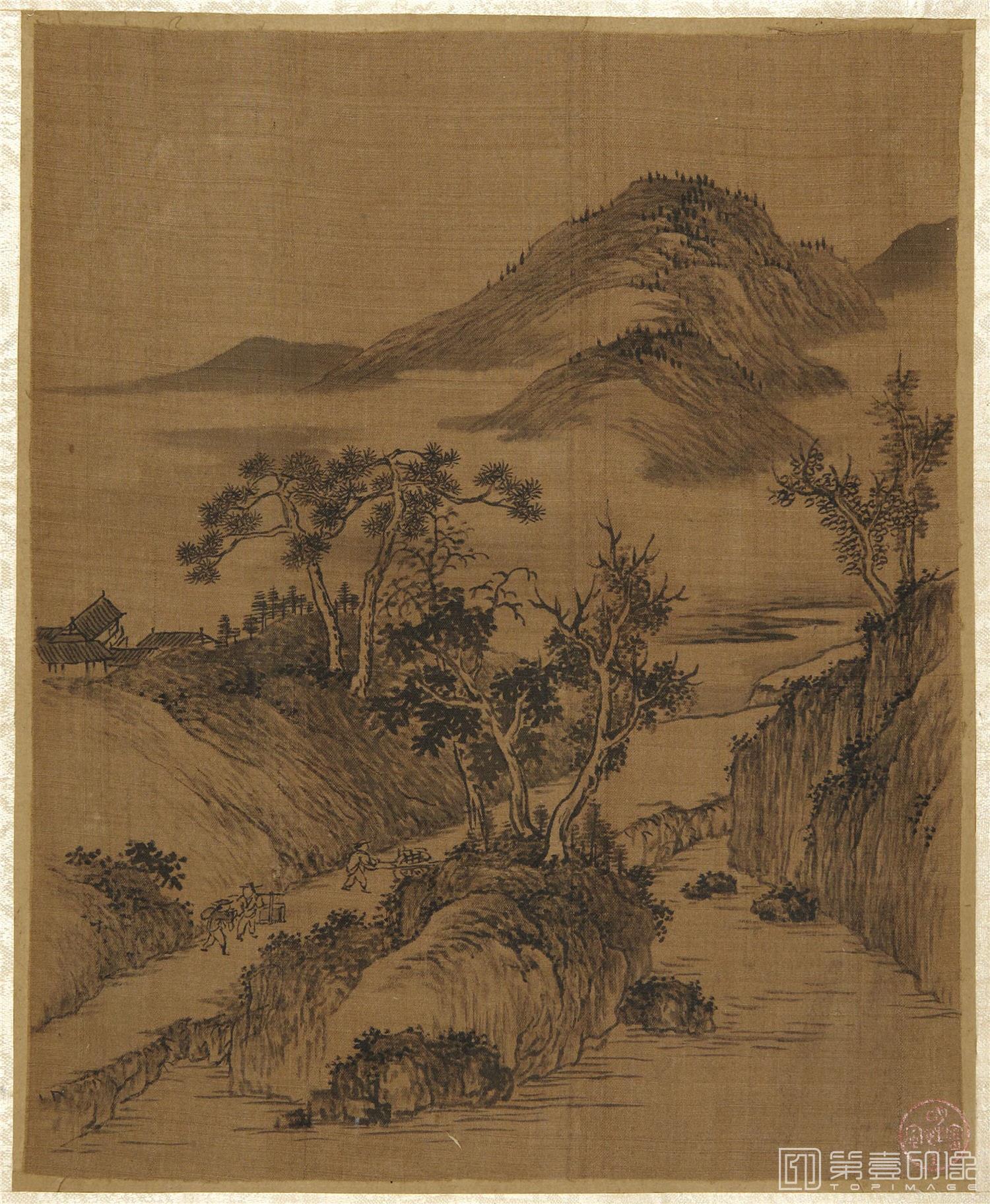 国画-仿北宋十则图册-2 26.3x21.5cm