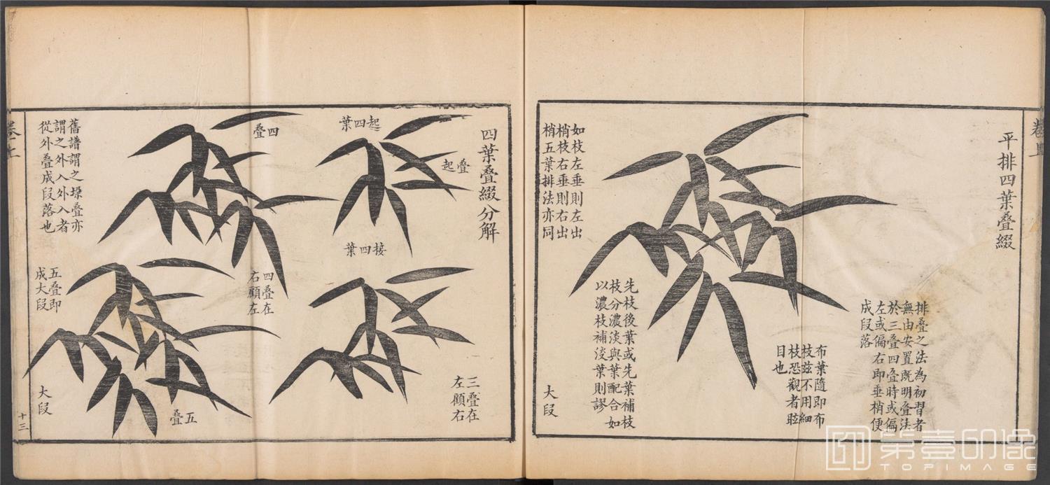 国画-写竹简明法.上下卷.清咸丰六年两广督署刊-021
