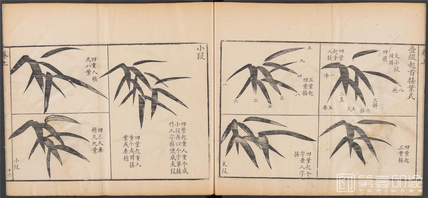 国画-写竹简明法.上下卷.清咸丰六年两广督署刊-024