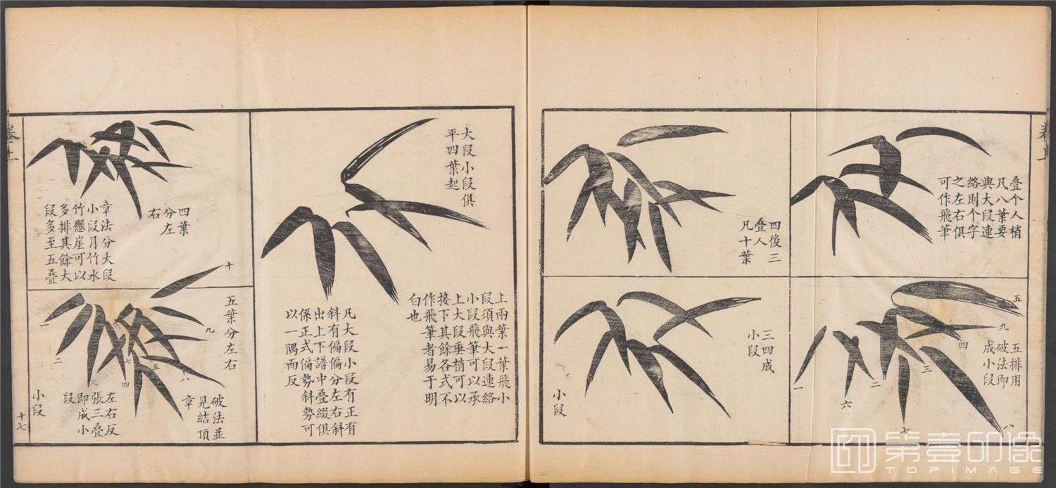 国画-写竹简明法.上下卷.清咸丰六年两广督署刊-025