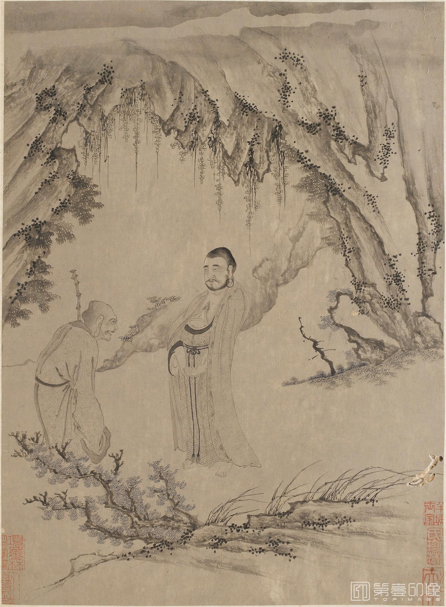 手绘-十八罗汉图册-FS-7410_22 44.8×32cm