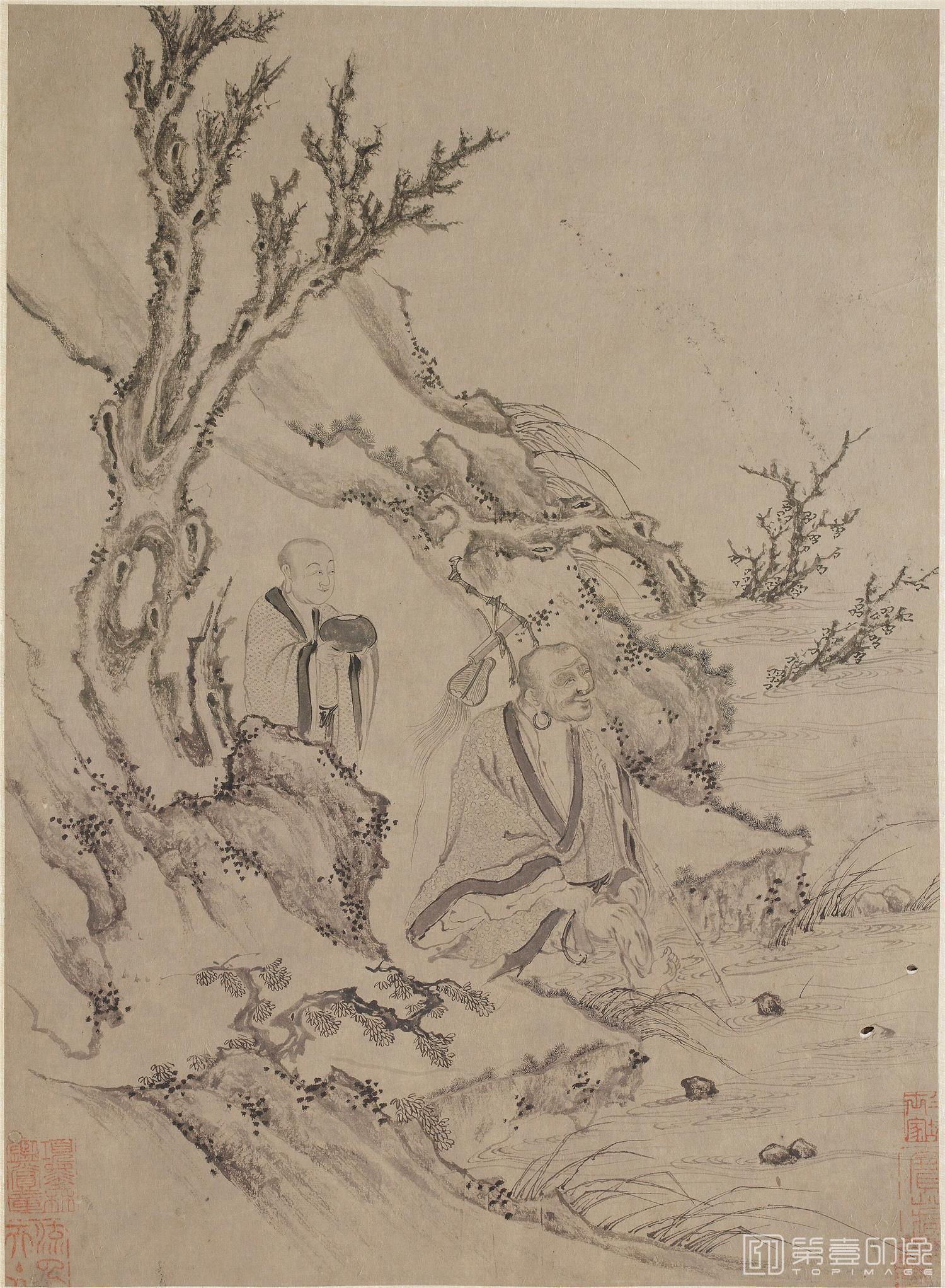 手绘-十八罗汉图册-FS-7410_26 44.8×32cm 手绘-十八罗汉图册-FS-7410_26 44.8×32cm