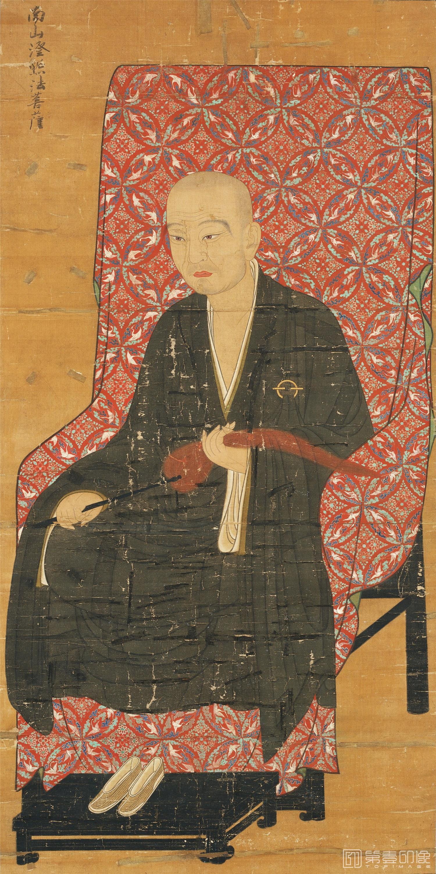 水彩画-道宣律师像 112x56.2 奈良国立博物馆 水彩画-道宣律师像 112x56.2 奈良国立博物馆