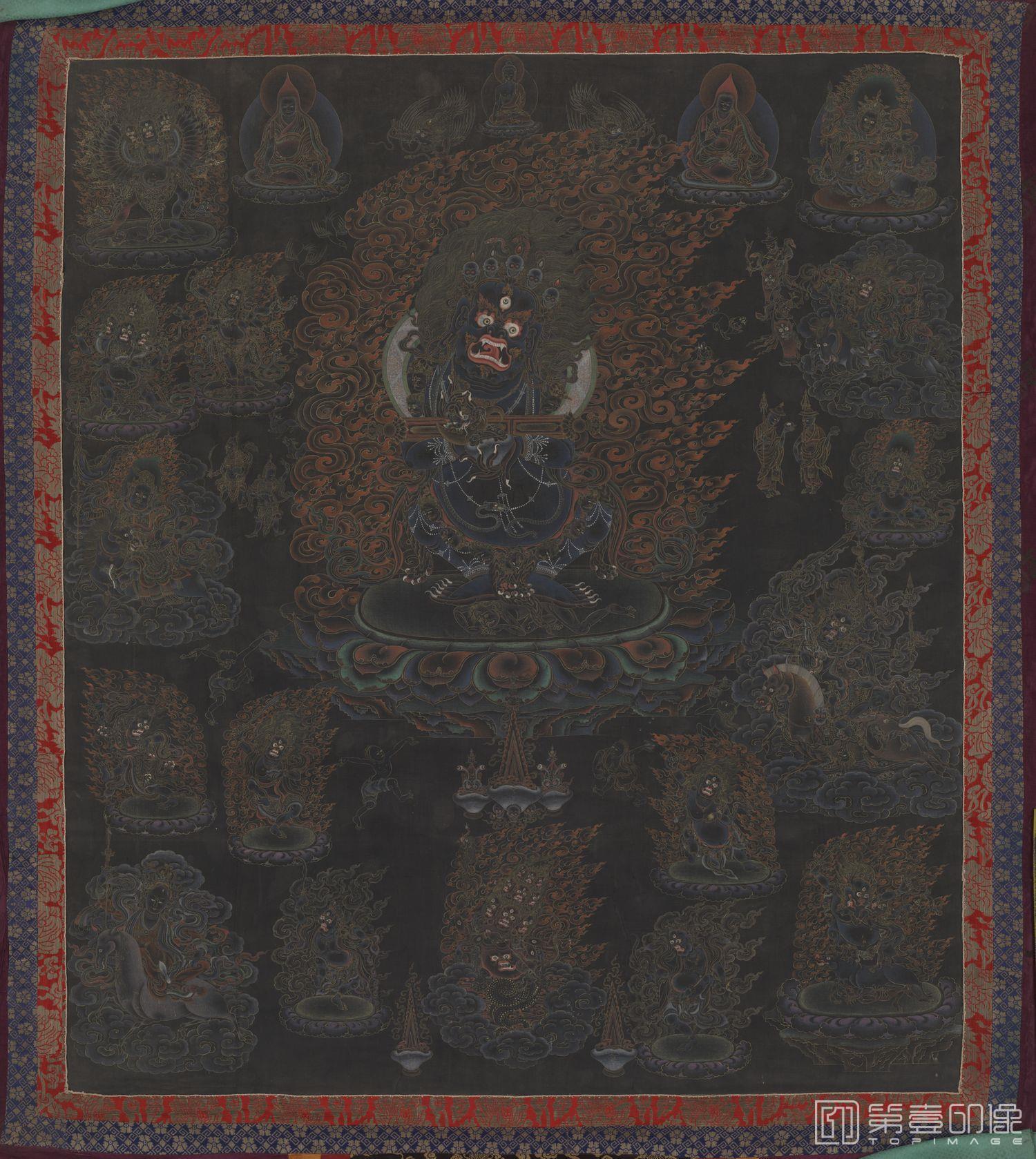 其他-金刚手菩萨 (愤怒像 右手持金刚杵)像 101x113