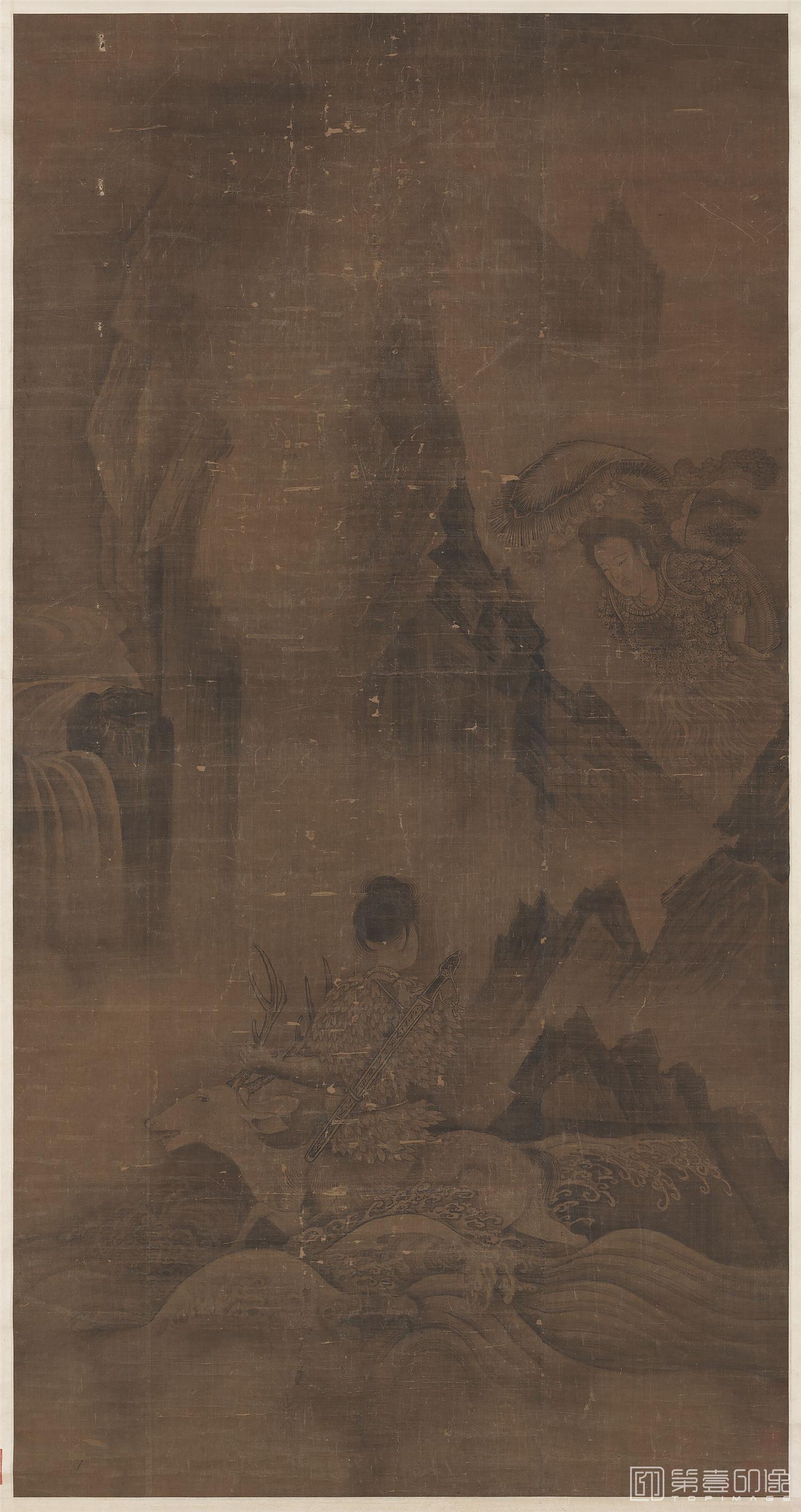 国画-毛女图 156.4X81.6