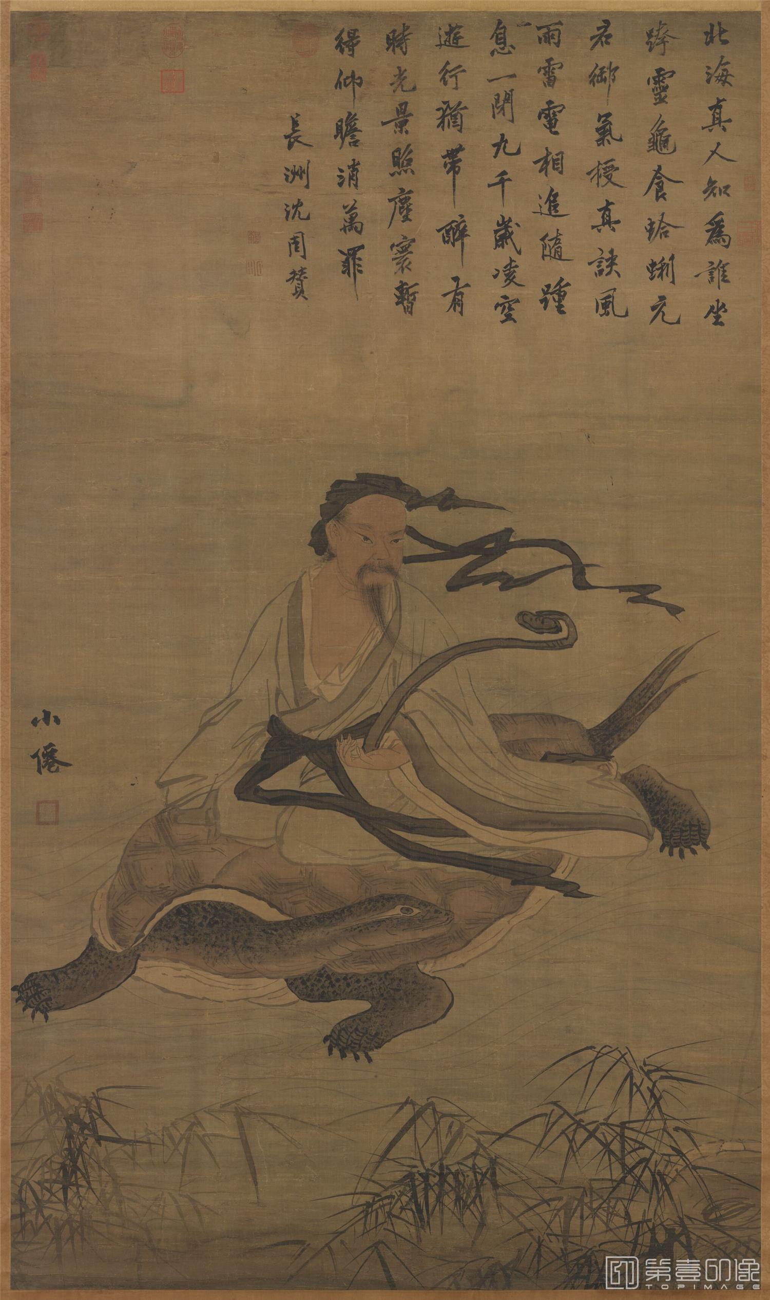 手绘-北海真人像 158.4x93.2