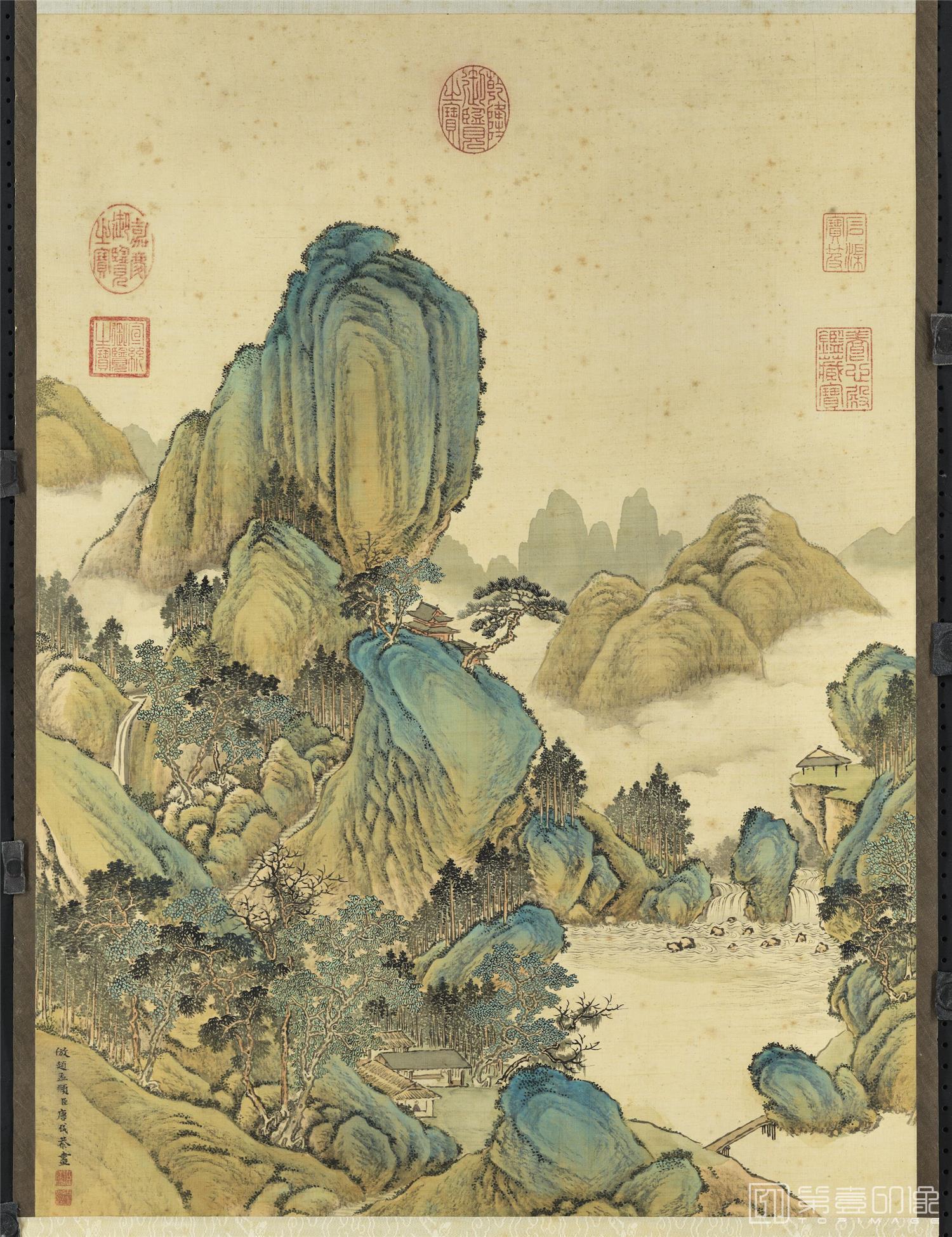 国画-仿赵孟笔意轴 56.9x41.6