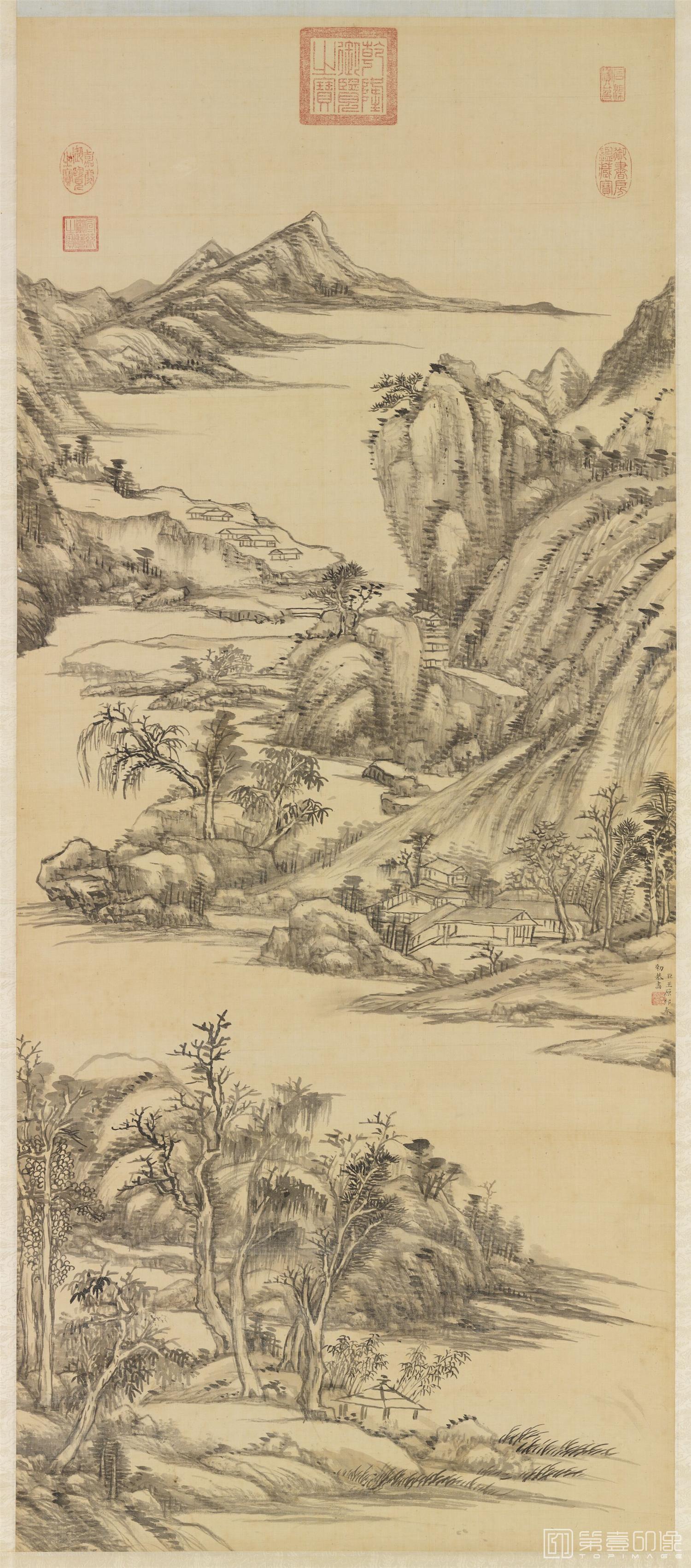 国画-江山清霁轴 123.8x53.2