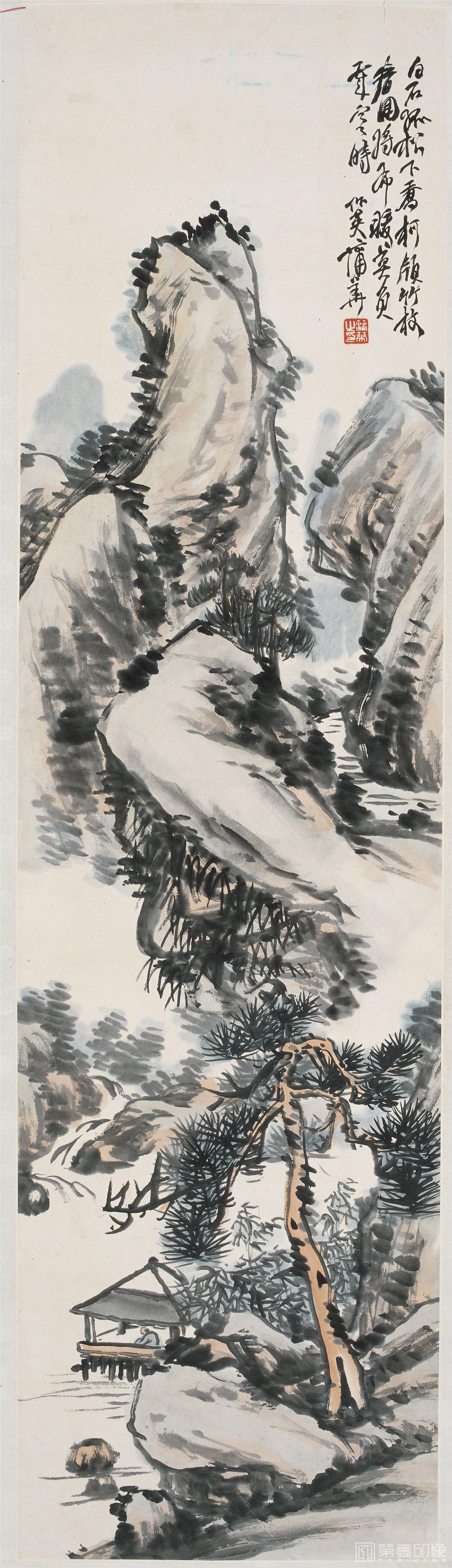 国画-山水四屏之四 150×40 嘉德