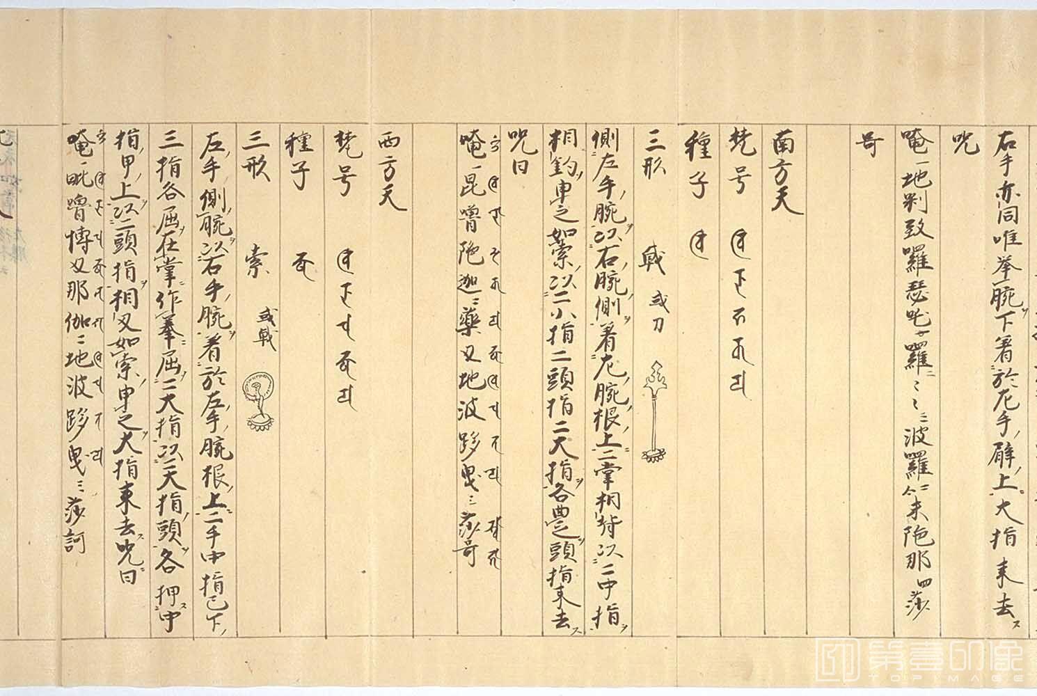 书法-图像抄.十巻抄.元禄15年.纸本彩绘墨画.1702年-246