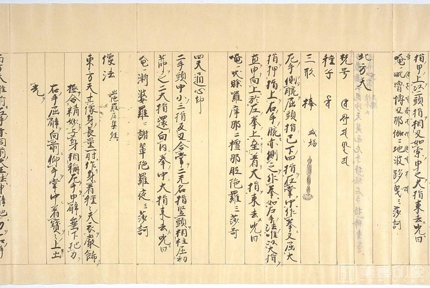 书法-图像抄.十巻抄.元禄15年.纸本彩绘墨画.1702年-247