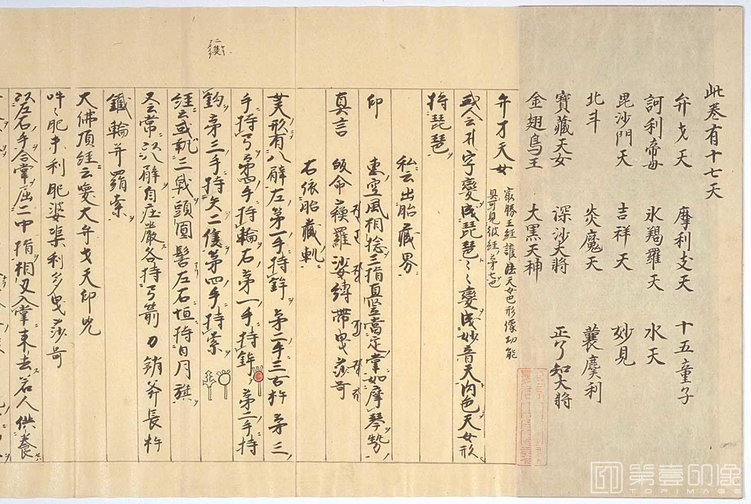 书法-图像抄.十巻抄.元禄15年.纸本彩绘墨画.1702年-274