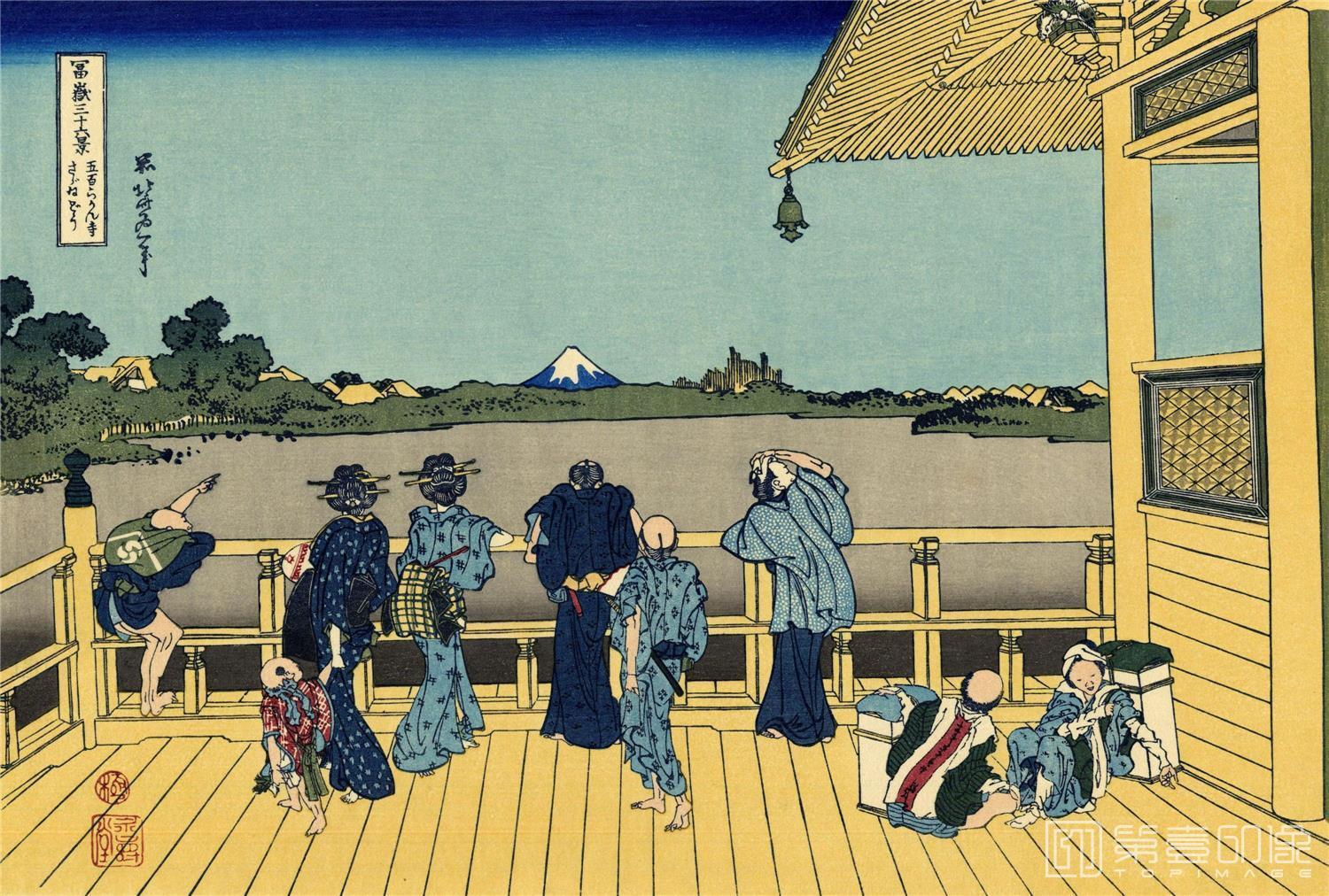 水粉画-葛饰北斋 富岳三十六景.追加10景.共46景.葛饰北斋画-24 水粉画-葛饰北斋 富岳三十六景.追加10景.共46景.葛饰北斋画-24