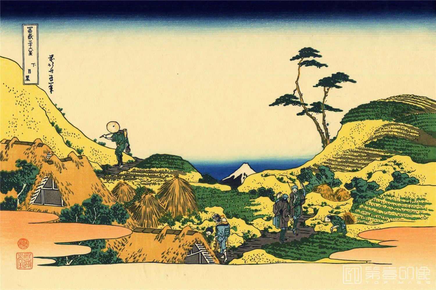 水粉画-葛饰北斋 富岳三十六景.追加10景.共46景.葛饰北斋画-25 水粉画-葛饰北斋 富岳三十六景.追加10景.共46景.葛饰北斋画-25