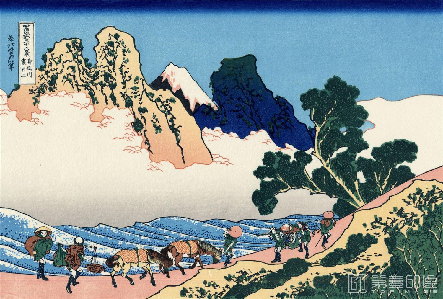 水粉画-葛饰北斋 富岳三十六景.追加10景.共46景.葛饰北斋画-42 水粉画-葛饰北斋 富岳三十六景.追加10景.共46景.葛饰北斋画-42