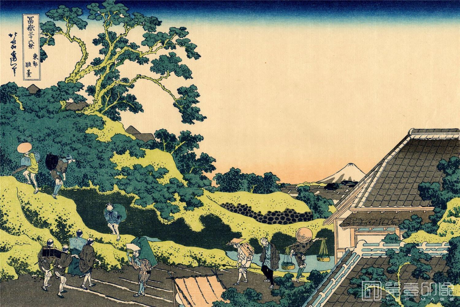 水粉画-葛饰北斋 富岳三十六景.追加10景.共46景.葛饰北斋画-5 水粉画-葛饰北斋 富岳三十六景.追加10景.共46景.葛饰北斋画-5
