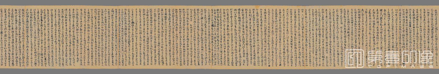 书法-敦煌遗书 法藏 P2346吉藏 法华义疏 行草手稿-4 29.2×2374.1