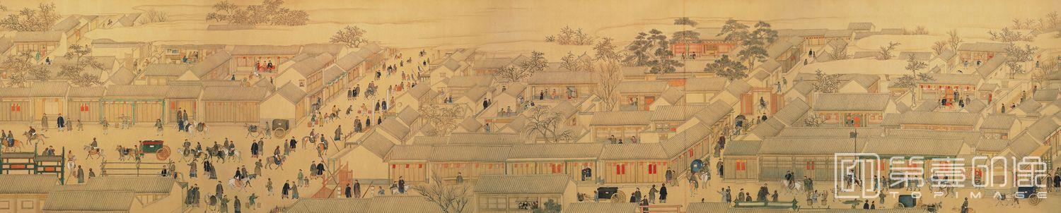国画-日月合璧五星联珠图卷-4 48.9x1342.6cm