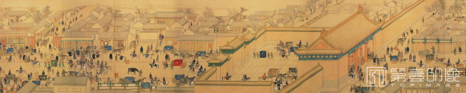 国画-日月合璧五星联珠图卷-5 48.9x1342.6cm
