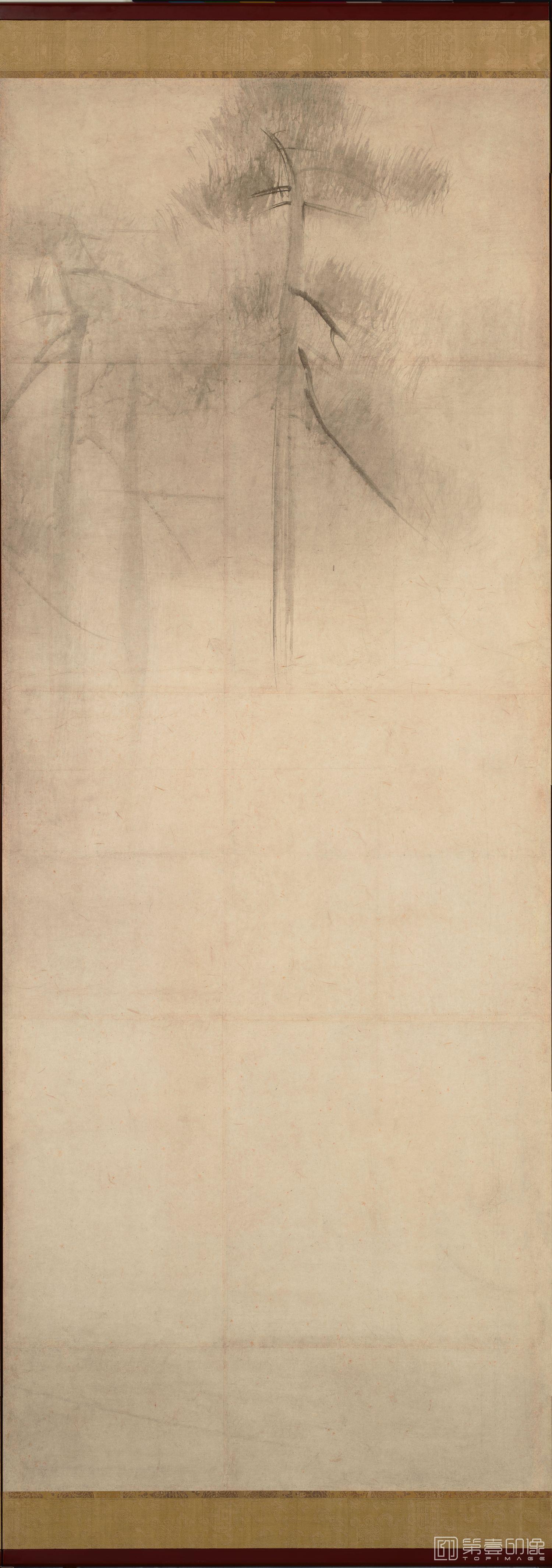 手绘-长谷川 安土桃山时代 松林图屏风-第一屏-2 156.8x356cm 东京 手绘-长谷川 安土桃山时代 松林图屏风-第一屏-2 156.8x356cm 东京