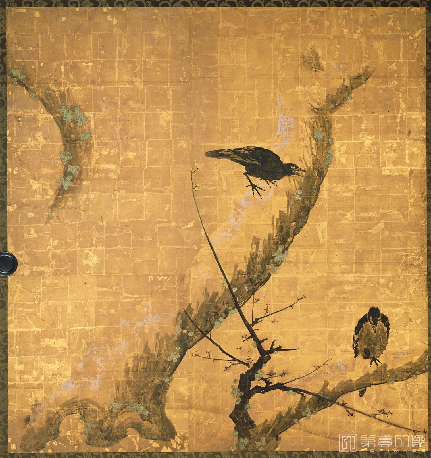 国画-云谷等颜 梅鸦图册纸本 (京都)-5 安土桃山时代