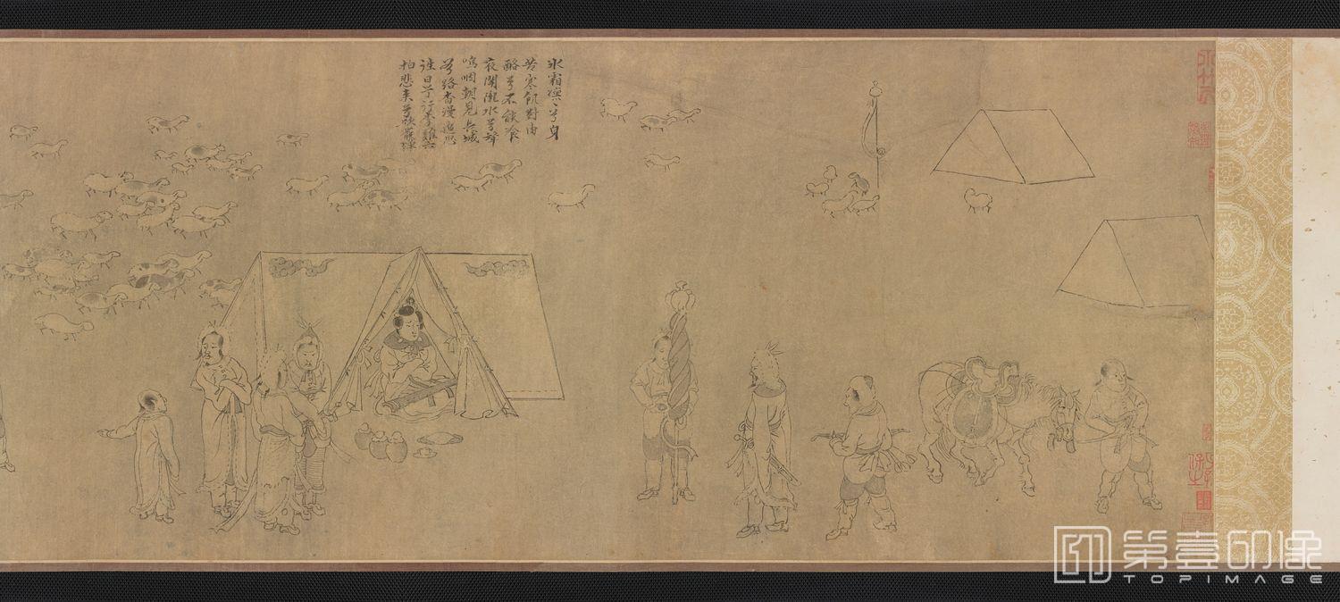 手绘-笳拍图全卷 (白描)-2 30.6×770