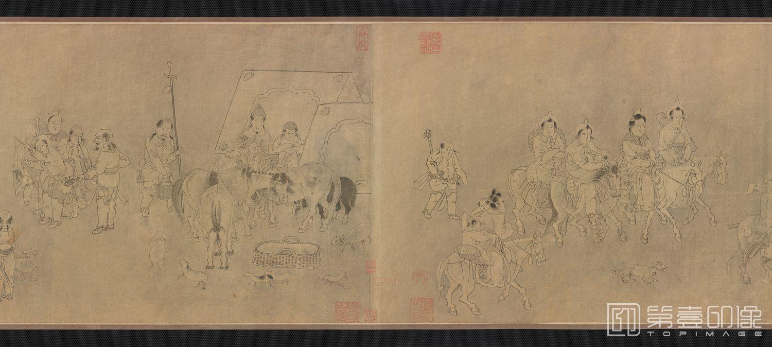 手绘-笳拍图全卷 (白描)-4 30.6×770