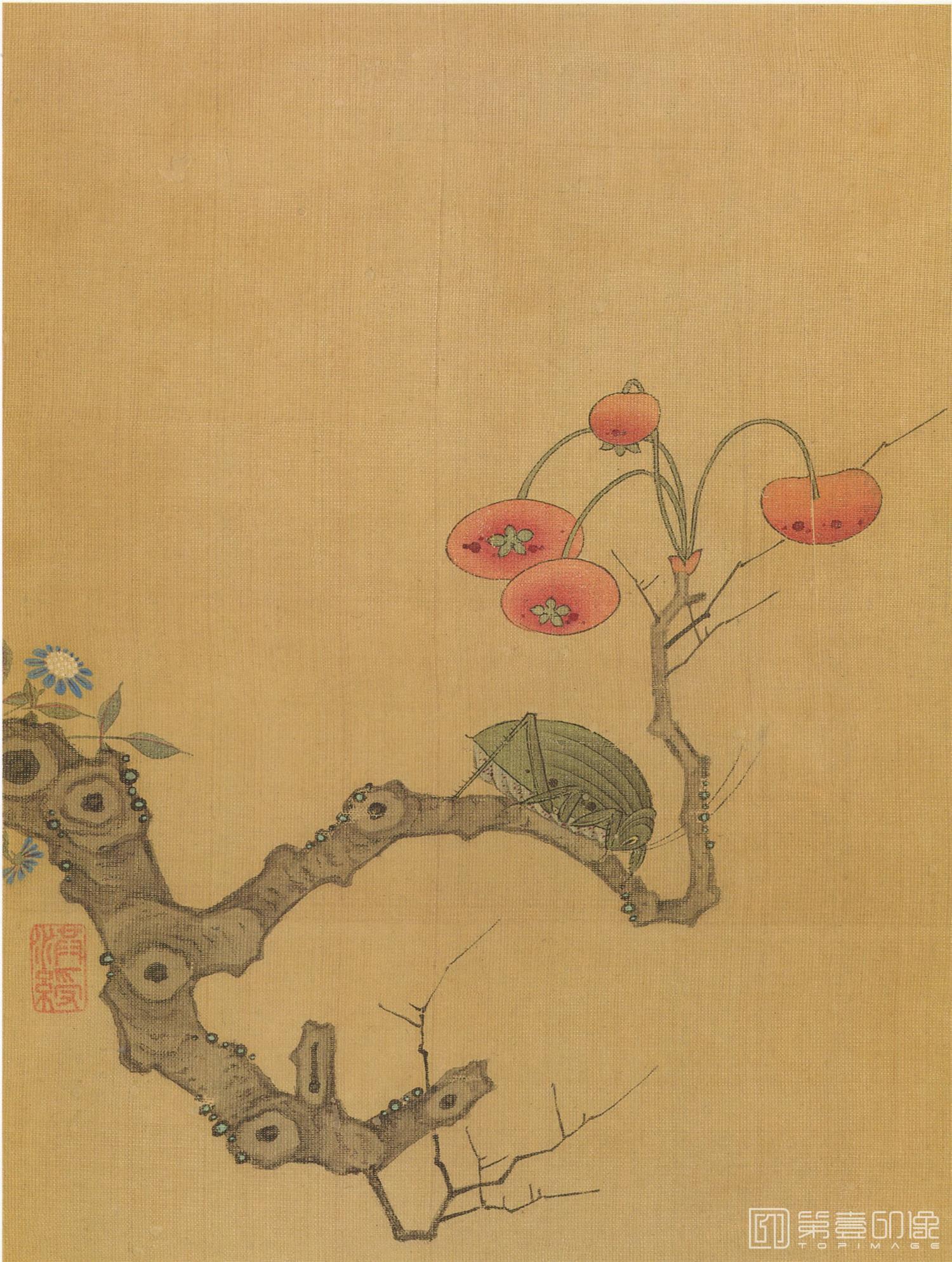 水彩画-花鸟册-007