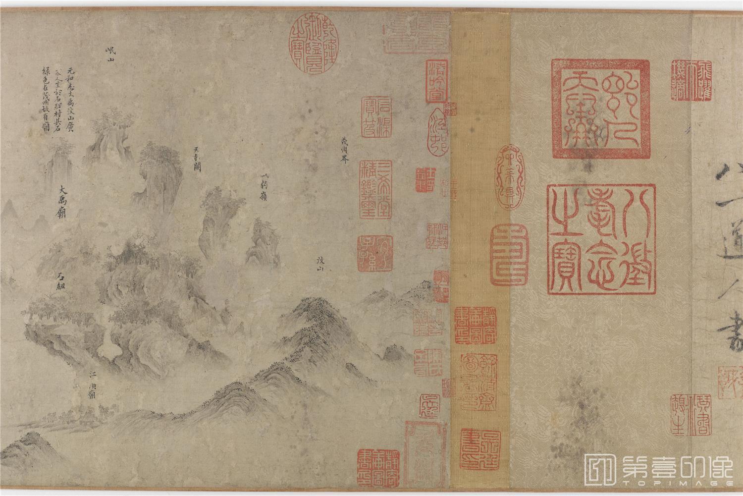手绘-蜀川胜概图