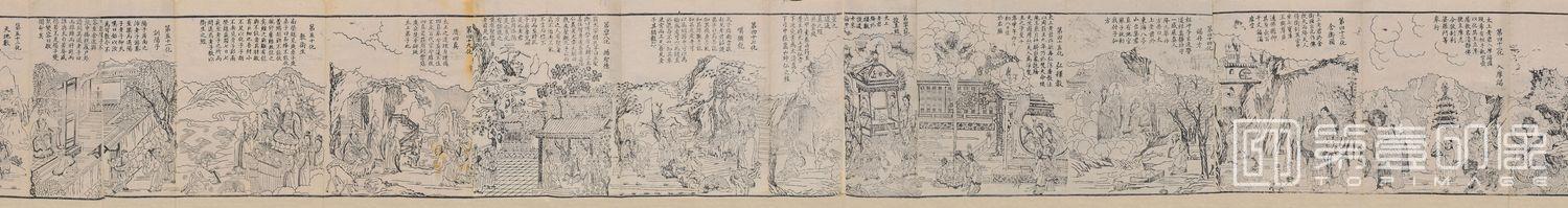 手绘-金阙玄元太上老君八十一化图卷-7 2462x32cm