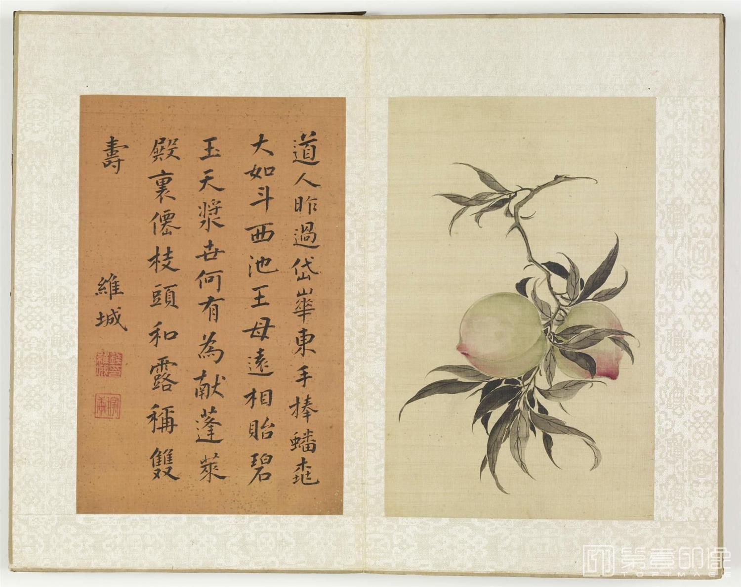 国画-钱茶山书画册.12帧.清朝乾隆十五年.1750年-013