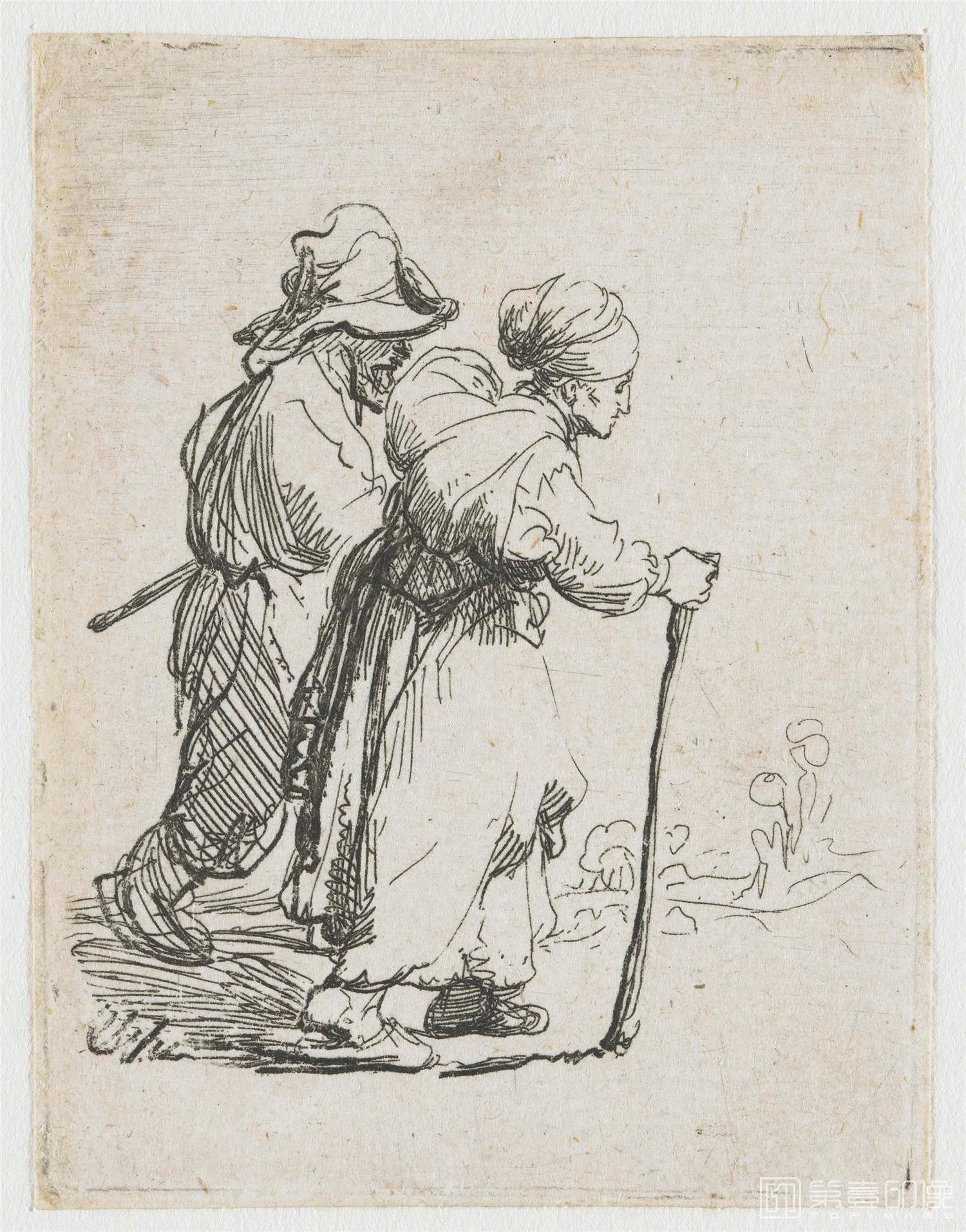 速写-伦勃朗·哈尔曼松·凡·莱因 Rembrandt Harmenszoon van Rijn作品集-396