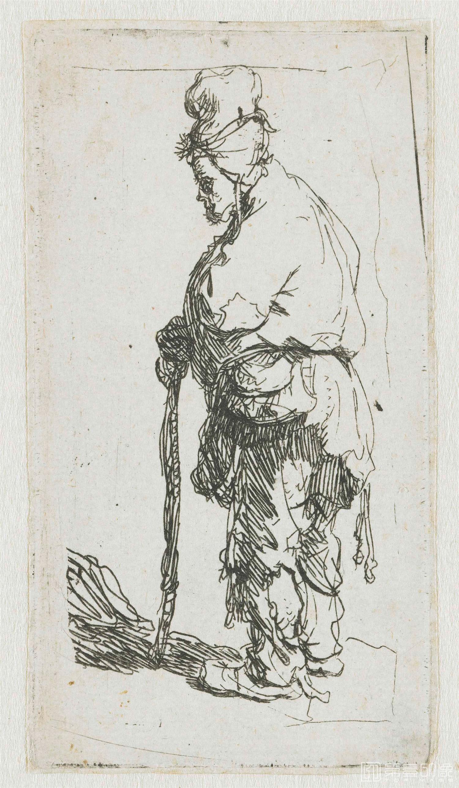 速写-伦勃朗·哈尔曼松·凡·莱因 Rembrandt Harmenszoon van Rijn作品集-400