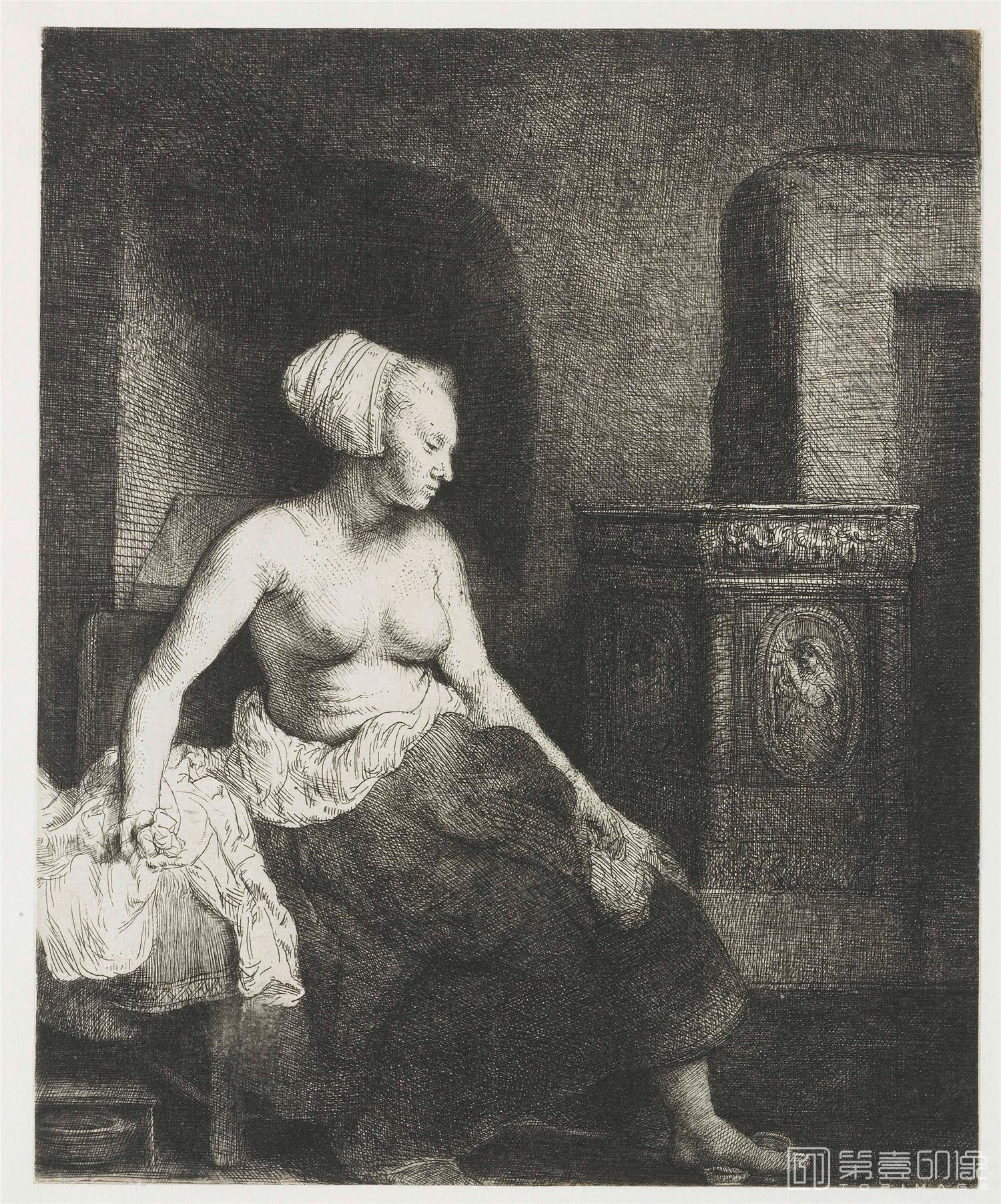 素描-伦勃朗·哈尔曼松·凡·莱因 Rembrandt Harmenszoon van Rijn作品集-413