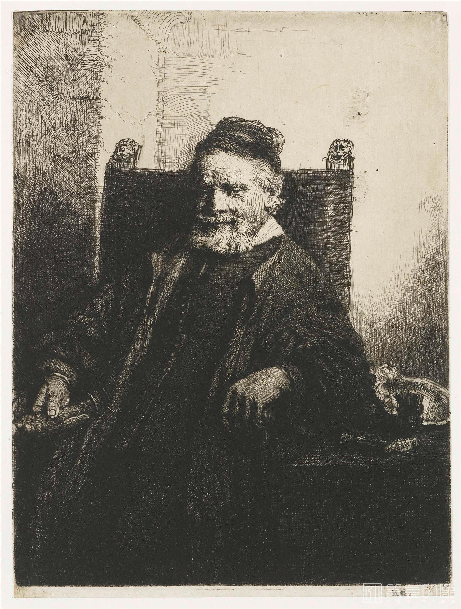 素描-伦勃朗·哈尔曼松·凡·莱因 Rembrandt Harmenszoon van Rijn作品集-524