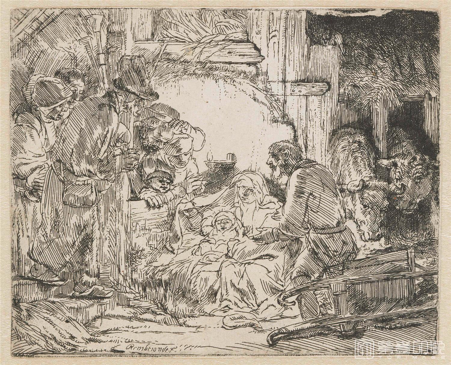 速写-伦勃朗·哈尔曼松·凡·莱因 Rembrandt Harmenszoon van Rijn作品集-546