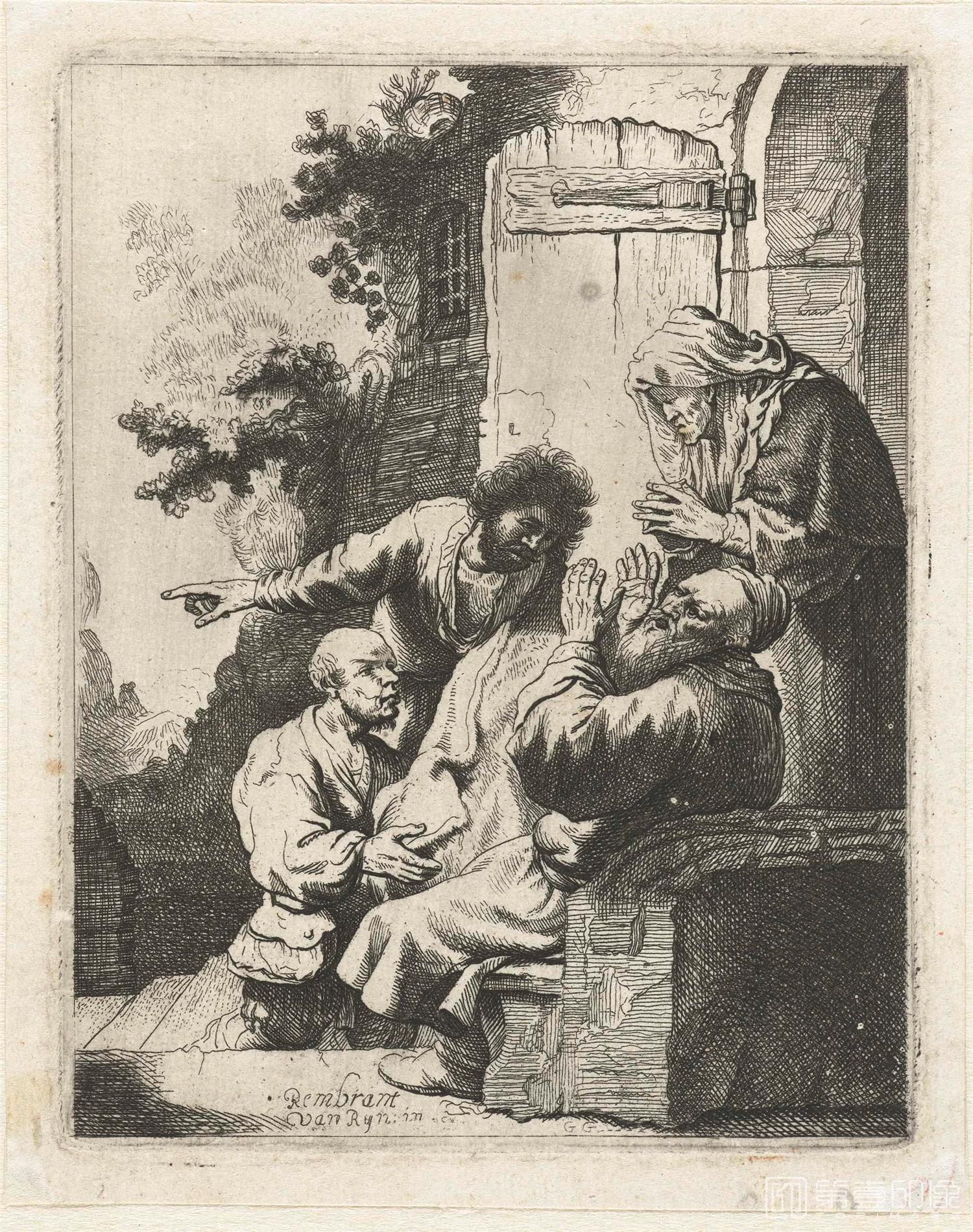 素描-伦勃朗·哈尔曼松·凡·莱因 Rembrandt Harmenszoon van Rijn作品集-578