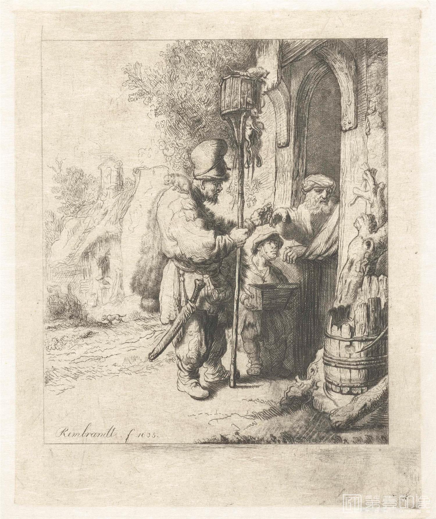 素描-伦勃朗·哈尔曼松·凡·莱因 Rembrandt Harmenszoon van Rijn作品集-581