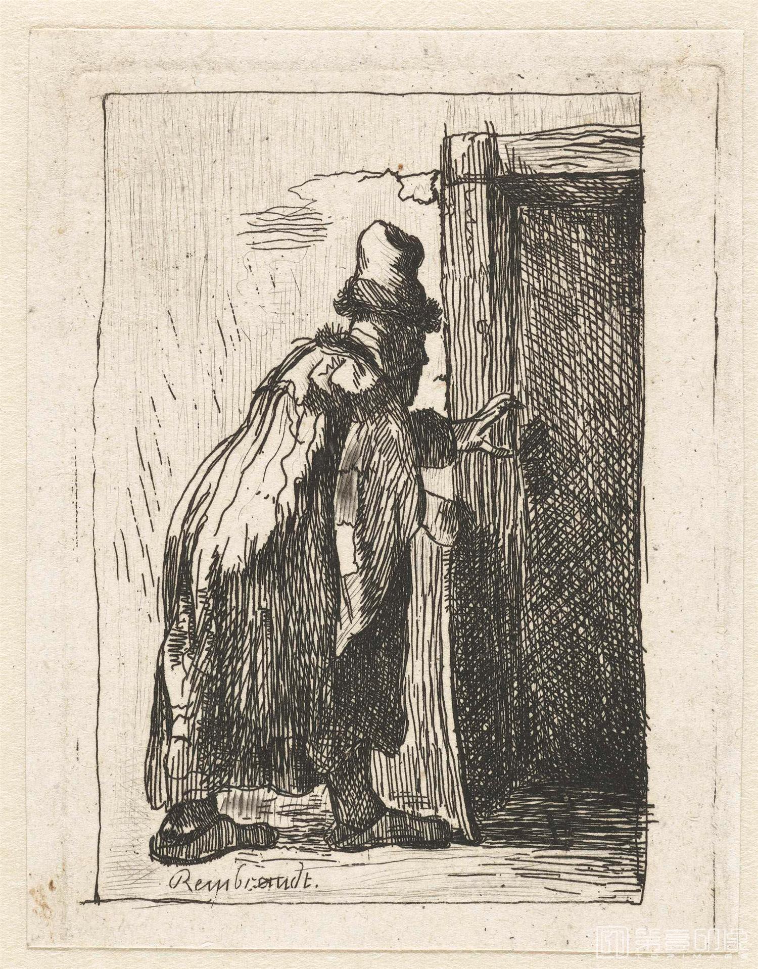 速写-伦勃朗·哈尔曼松·凡·莱因 Rembrandt Harmenszoon van Rijn作品集-586