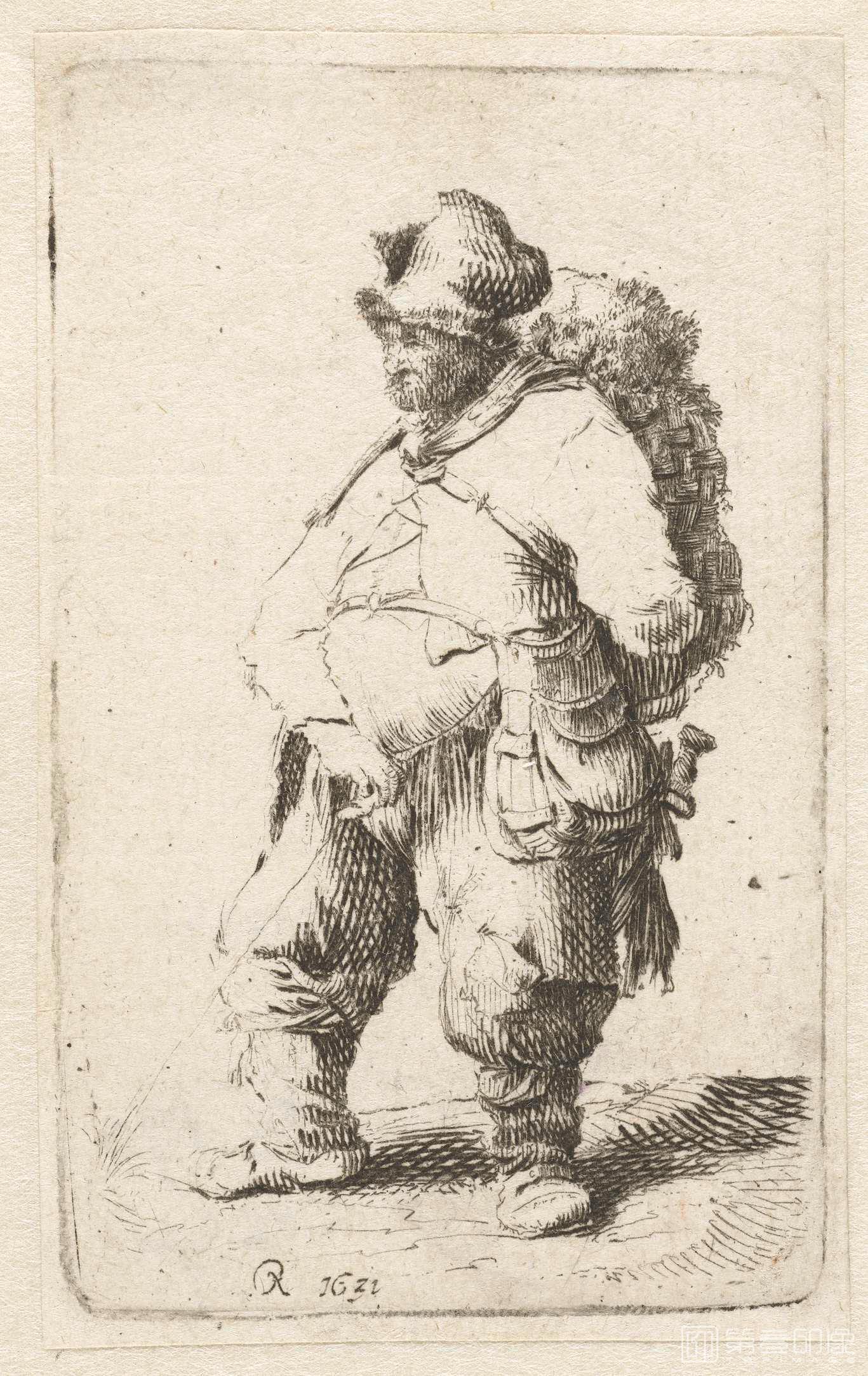 素描-伦勃朗·哈尔曼松·凡·莱因 Rembrandt Harmenszoon van Rijn作品集-596