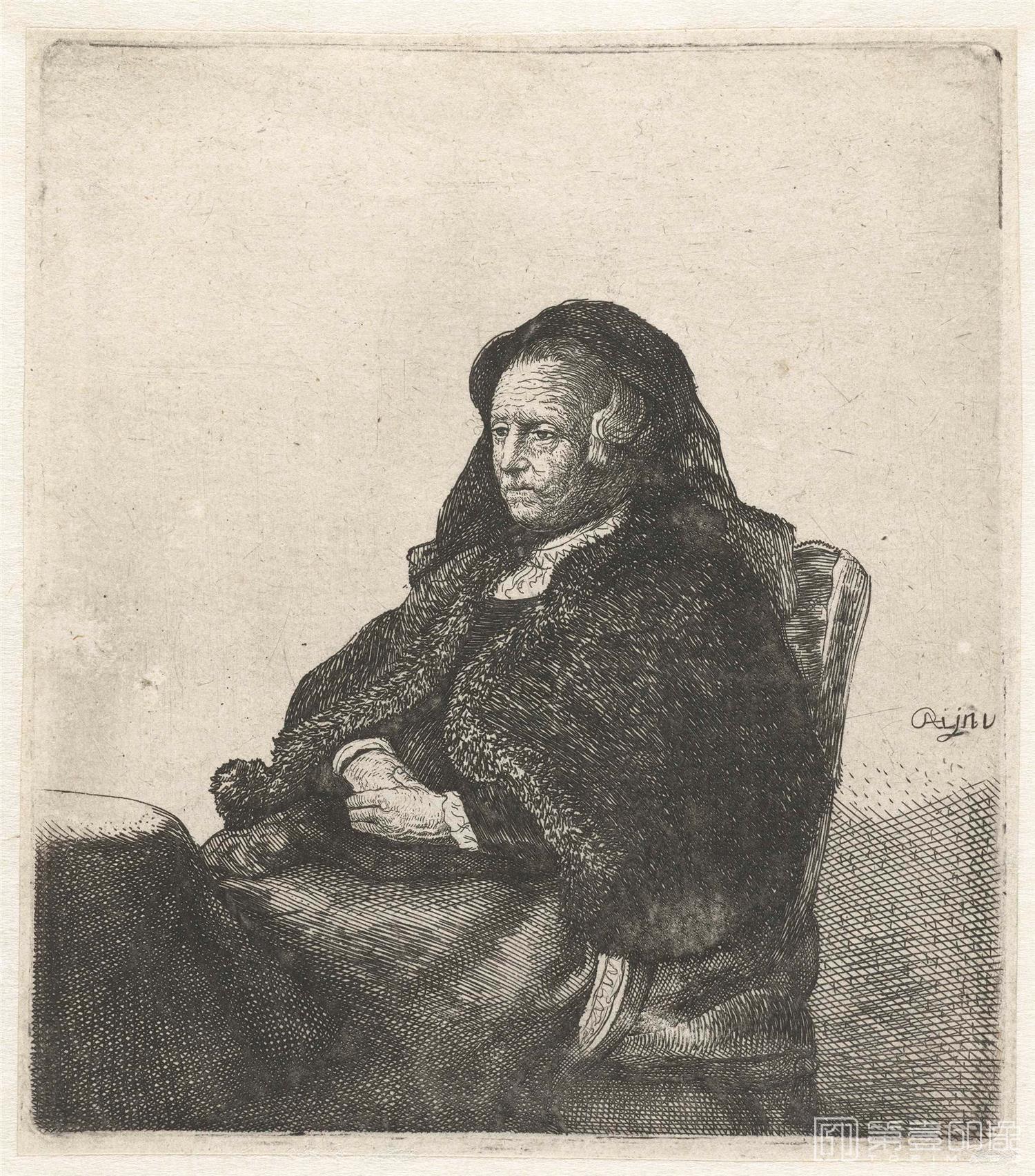 素描-伦勃朗·哈尔曼松·凡·莱因 Rembrandt Harmenszoon van Rijn作品集-615