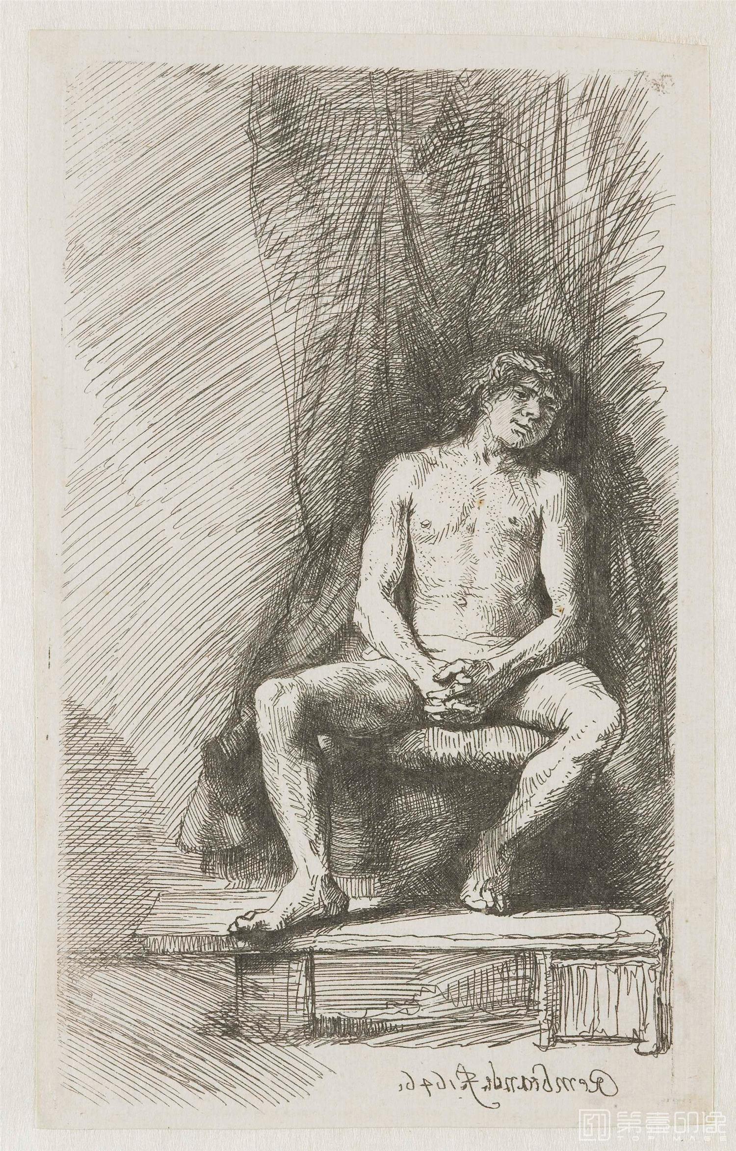 素描-伦勃朗·哈尔曼松·凡·莱因 Rembrandt Harmenszoon van Rijn作品集-632