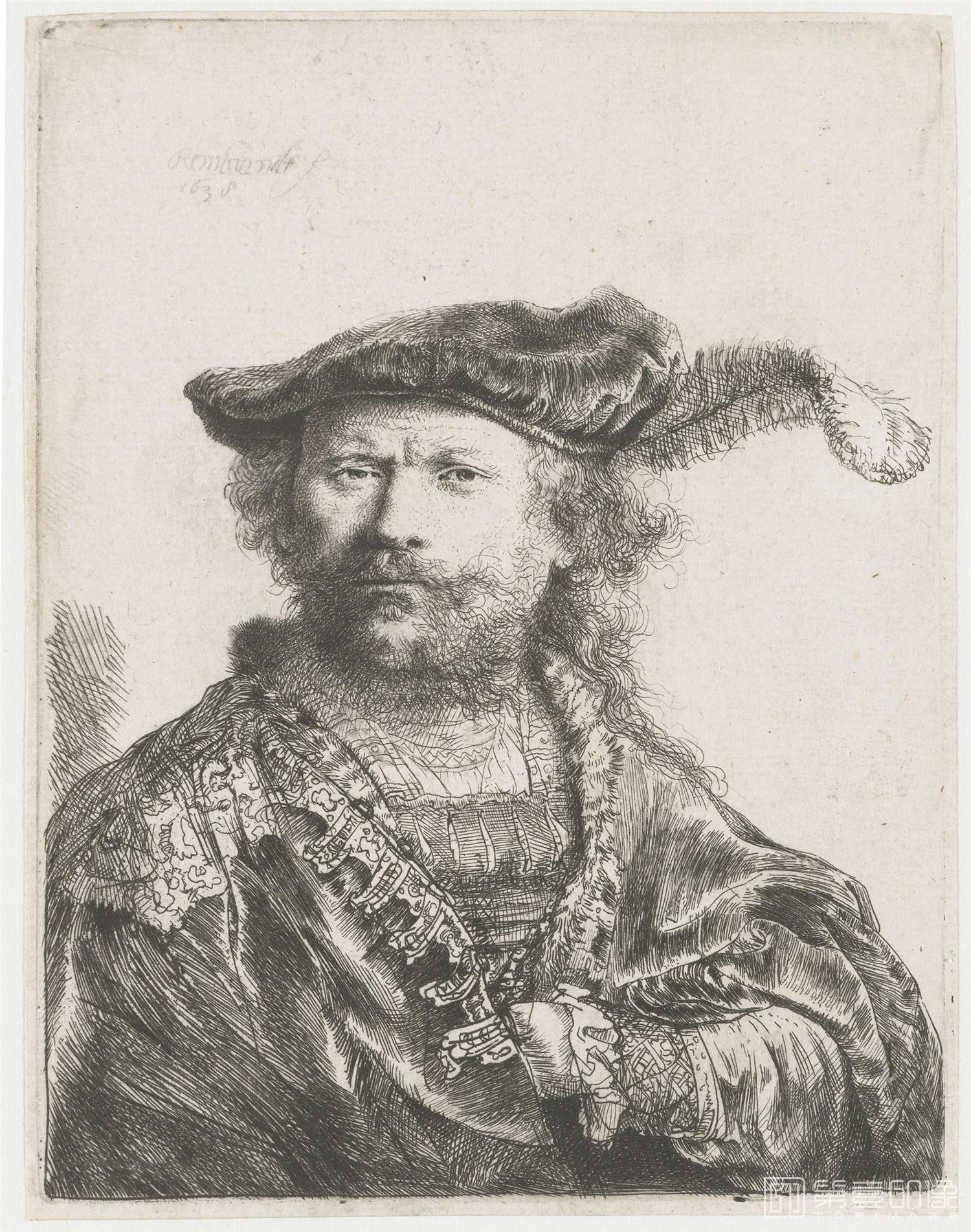 素描-伦勃朗·哈尔曼松·凡·莱因 Rembrandt Harmenszoon van Rijn作品集-654