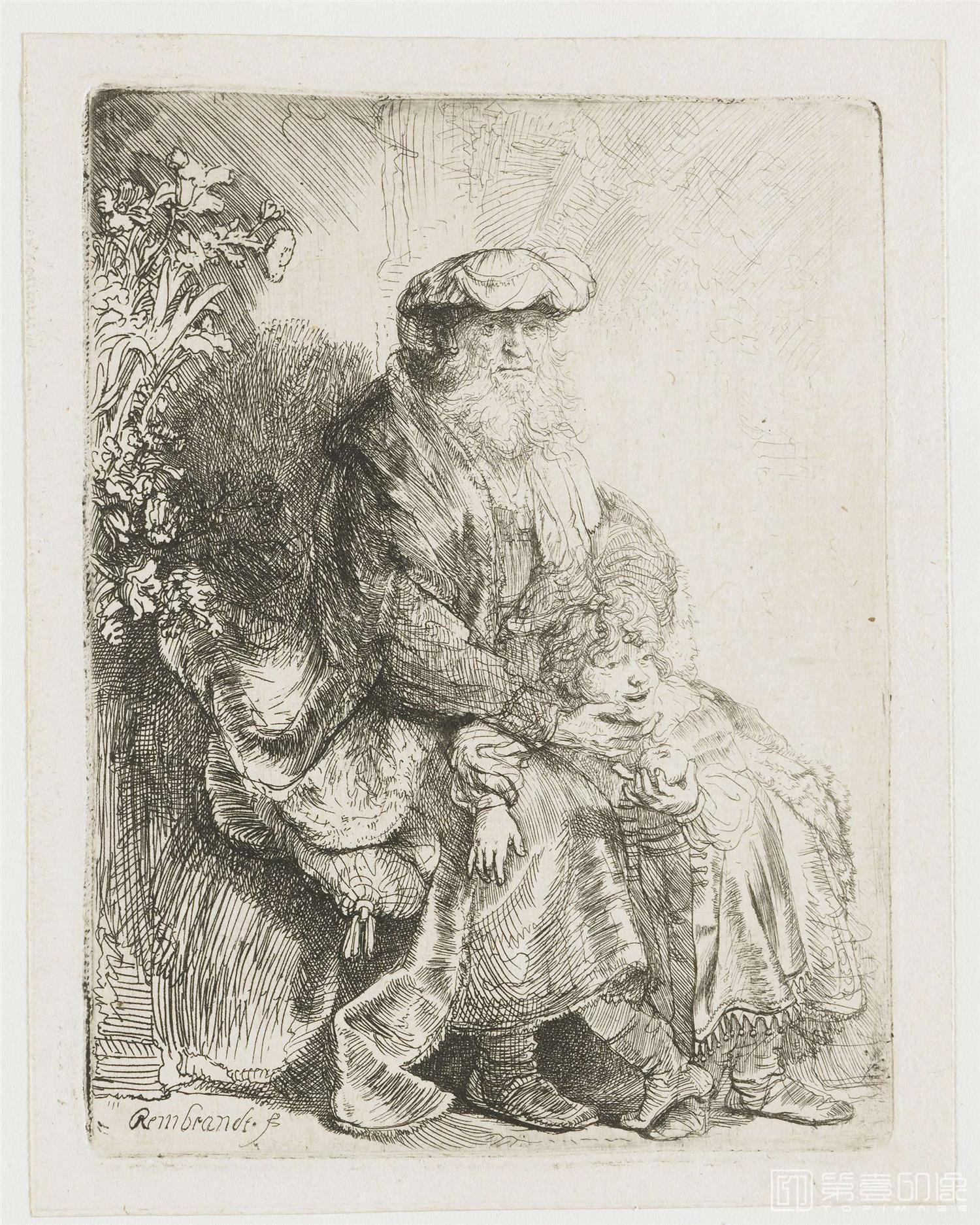 素描-伦勃朗·哈尔曼松·凡·莱因 Rembrandt Harmenszoon van Rijn作品集-667