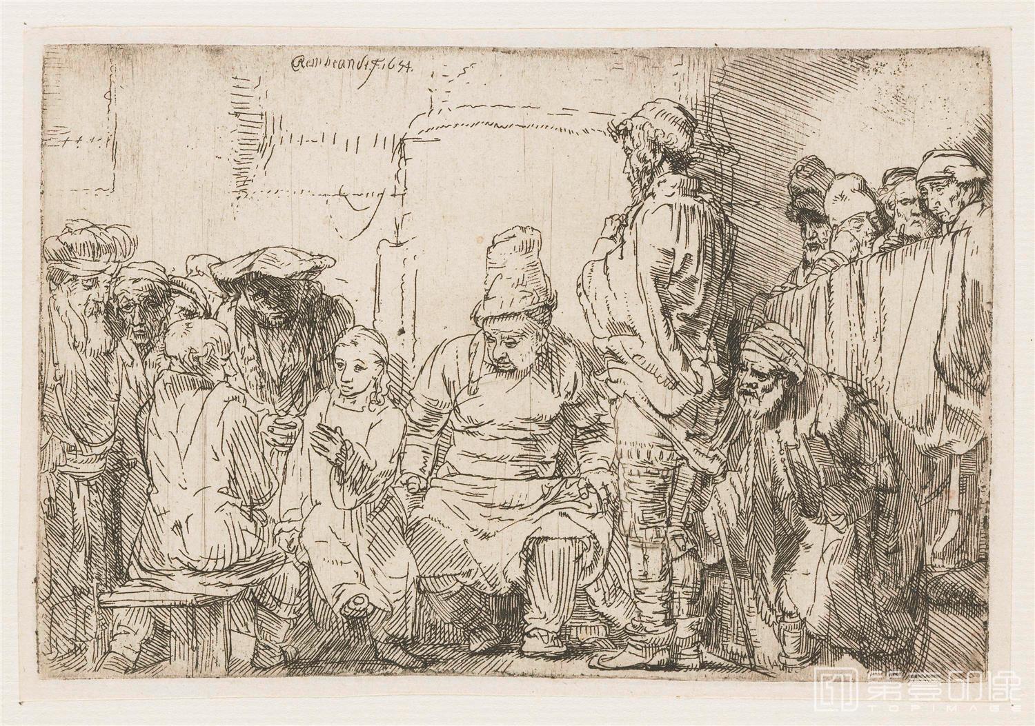 素描-伦勃朗·哈尔曼松·凡·莱因 Rembrandt Harmenszoon van Rijn作品集-717