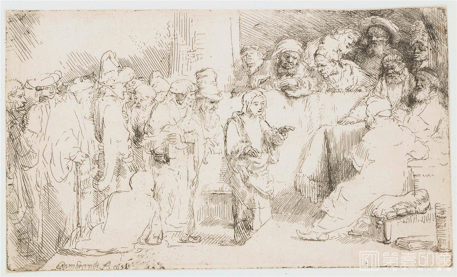 速写-伦勃朗·哈尔曼松·凡·莱因 Rembrandt Harmenszoon van Rijn作品集-718