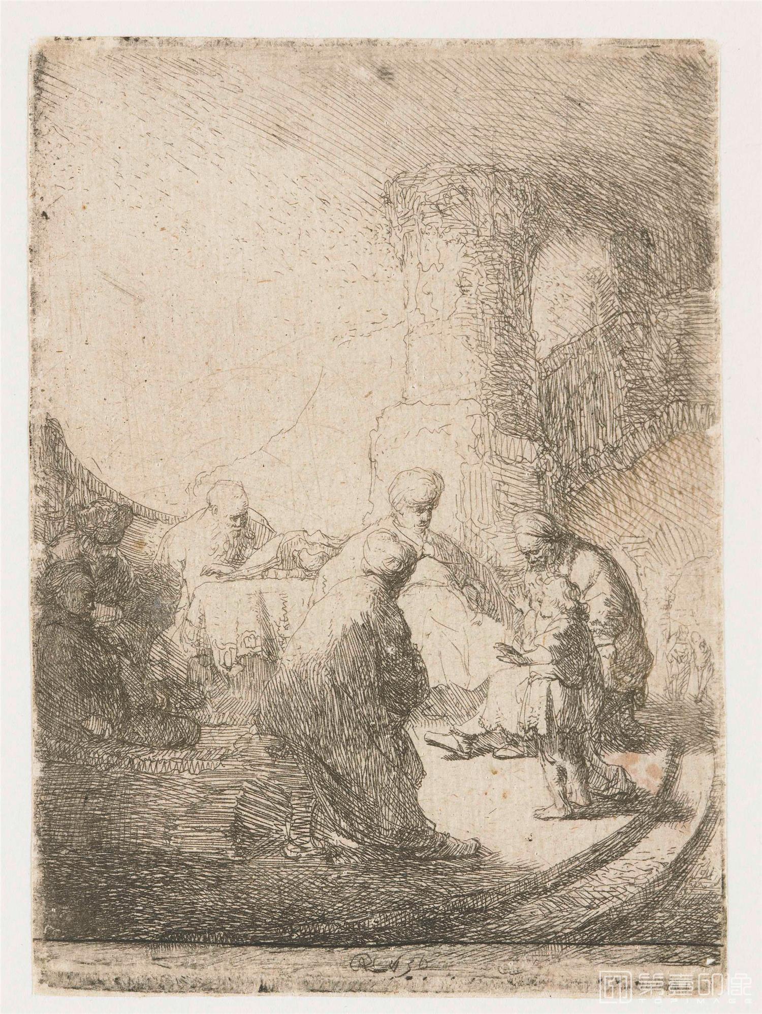 速写-伦勃朗·哈尔曼松·凡·莱因 Rembrandt Harmenszoon van Rijn作品集-719