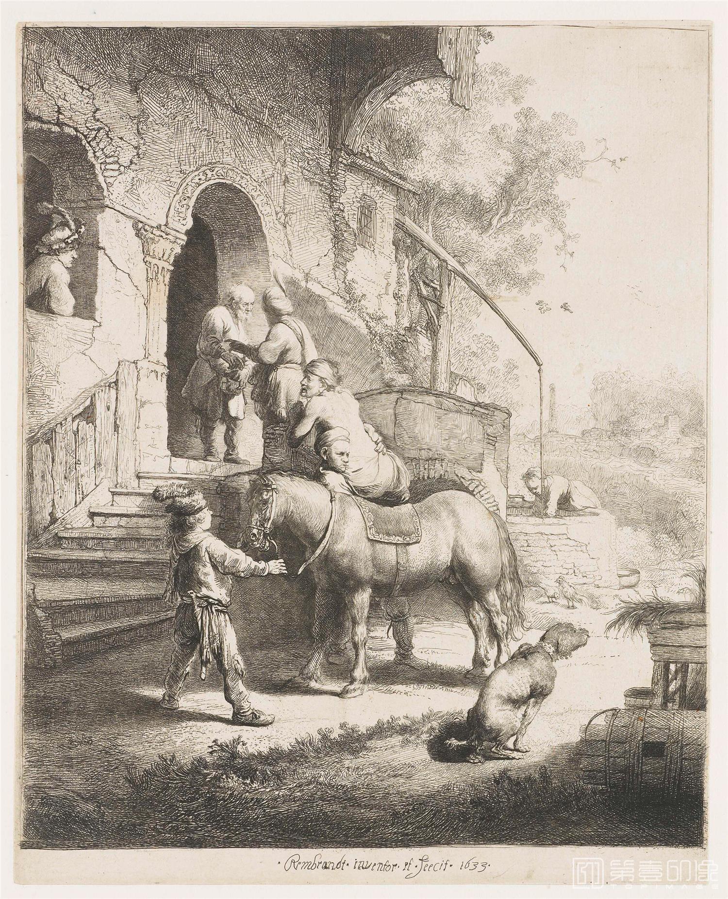 素描-伦勃朗·哈尔曼松·凡·莱因 Rembrandt Harmenszoon van Rijn作品集-731