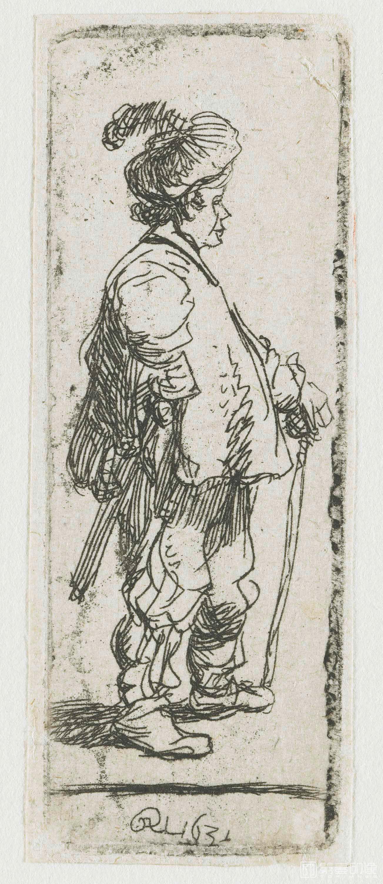 速写-伦勃朗·哈尔曼松·凡·莱因 Rembrandt Harmenszoon van Rijn作品集-766