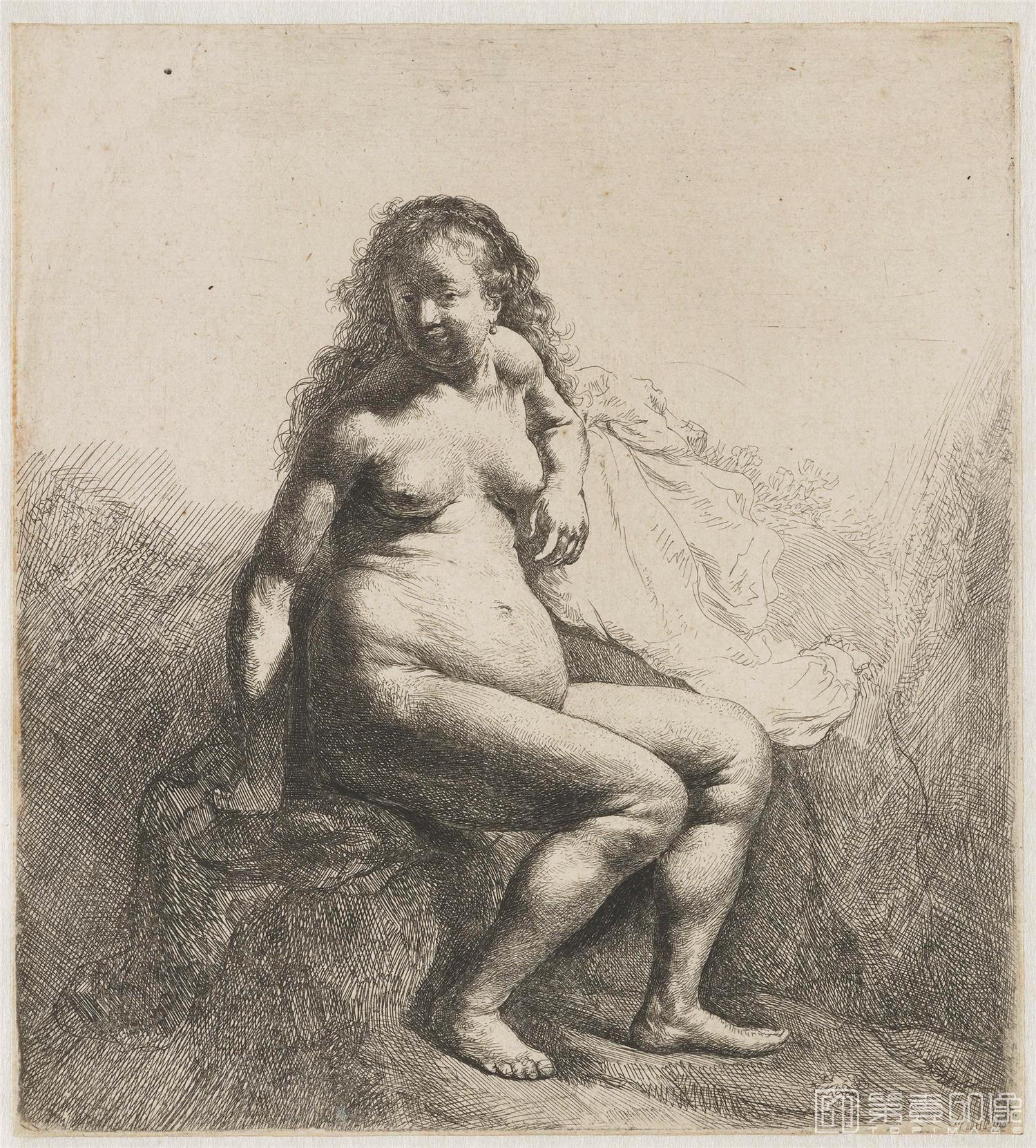 素描-伦勃朗·哈尔曼松·凡·莱因 Rembrandt Harmenszoon van Rijn作品集-782